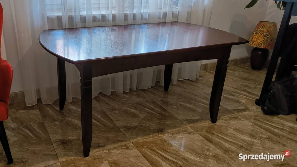 Stół Rozkładany Ciemny Zefam San Marino Meble Warszawa