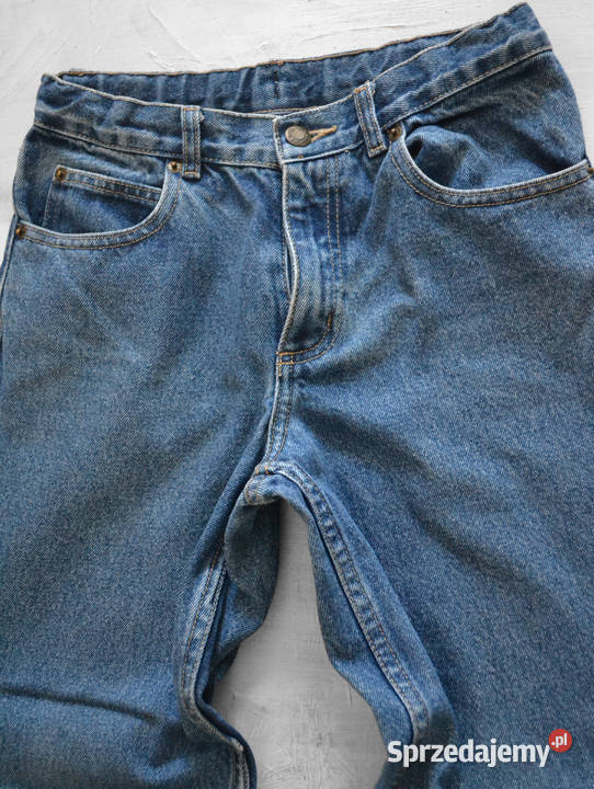 luźne jeansy z wysokim stanem szerokie modne XS Rozmiar 34(XS) Warszawa