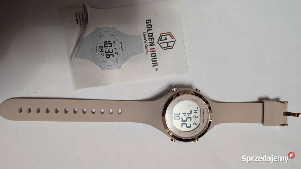 Golden hour Cyfrowe zegarki damskie 5ATM Gliwice