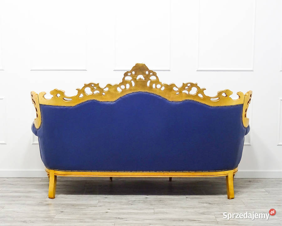 Włoski KOMPLET MEBLI do SALONU Ludwik BUK SKÓRA wielkopolskie Kalisz sprzedam