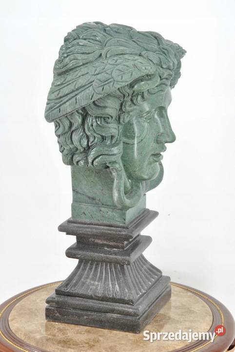 Popiersie Meduzy z Węzami Głowa z Marmuru Patyna małopolskie