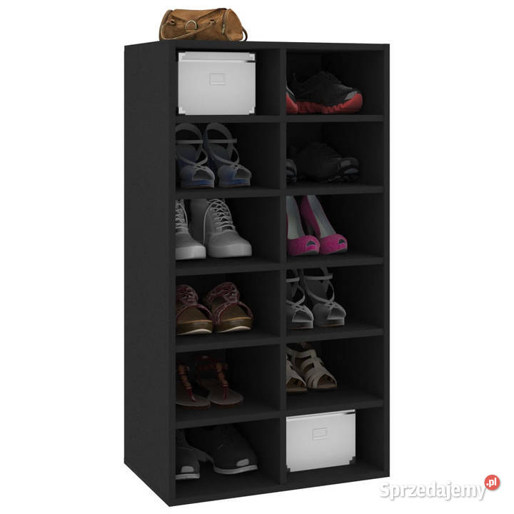 Półka na buty czarna 54x34x1005 materiał Warszawa