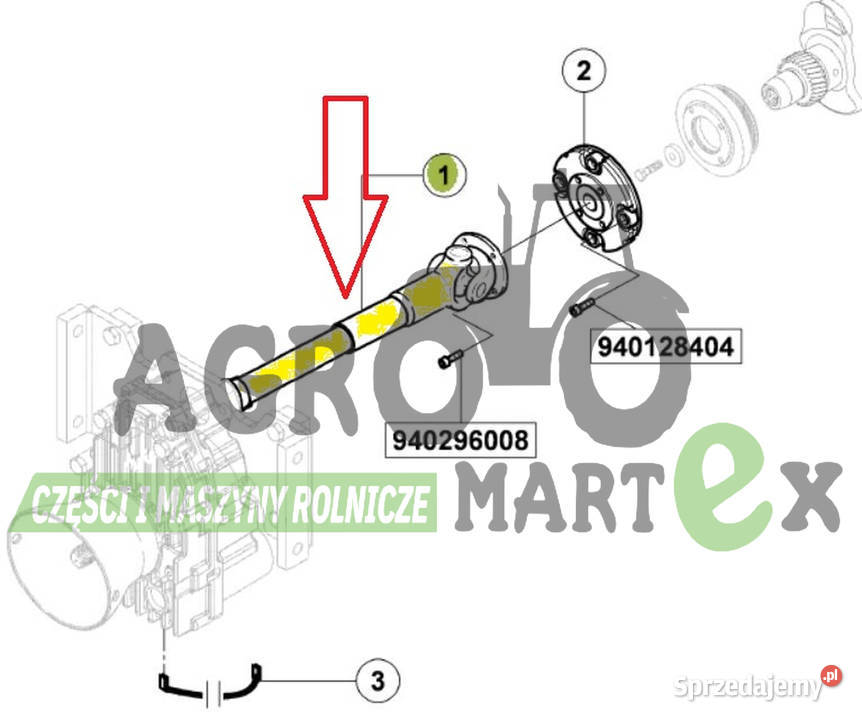 7700067293 77 0006 729 3 WAŁEK WOM PRZÓD L530 Claas sprzedam