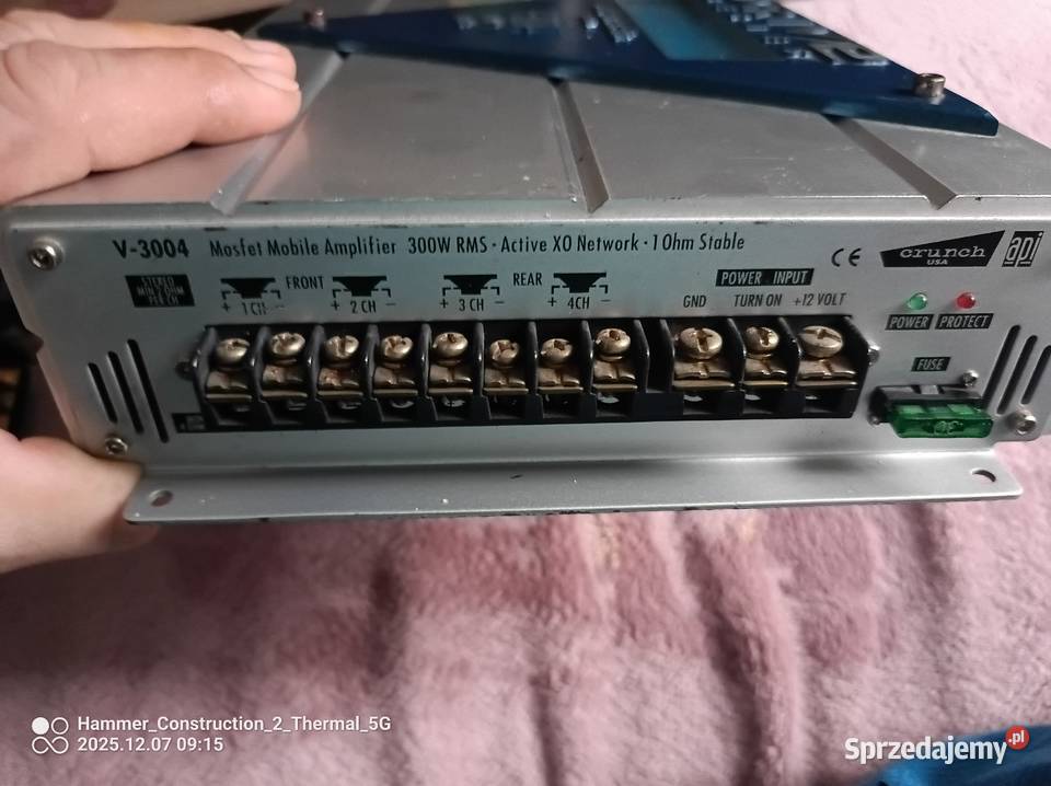 Wzmacniacz samochodowy Crunch USA Ostrowiec Świętokrzyski