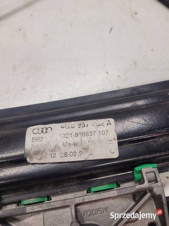 MECHANIZM SZYBY PRAWY PRZÓD AUDI A7 4G8837462A Wyposażenie elektryczne śląskie