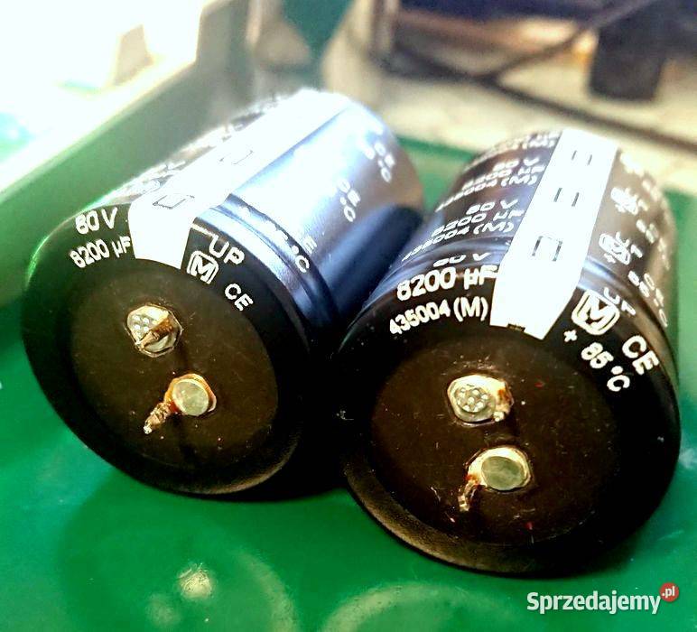 2x Kondensator Panasonic Matsushita 8200uF 80V Pozostałe Tarnów sprzedam