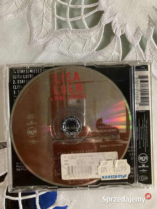 Płyta Cd Single Lisa Loeb Nine Stories Stay I 1 płyta Płyty i kasety Czerwionka-Leszczyny sprzedam