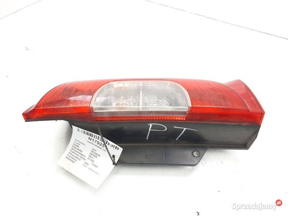 LAMPA PRAWA TYŁ PEUGEOT BIPPER 01353205080 kujawsko-pomorskie Lipno