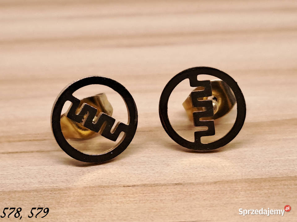Kolczyki droga grecka sztyft Warszawa