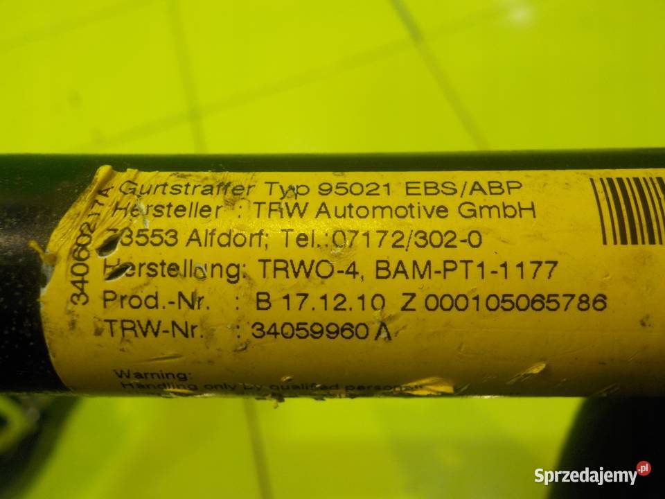 ALFA ROMEO 11r pas bezpieczenstwa prawy przod z osobowe Suków