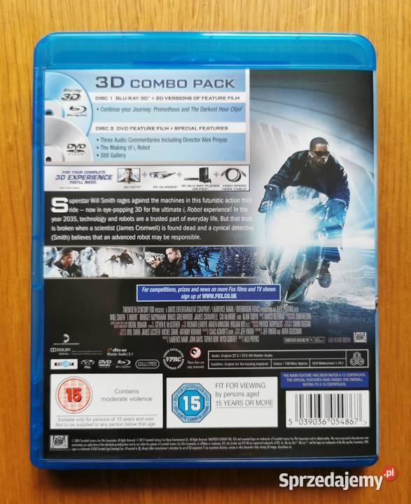 I Robot Ja Robot Bluray 3D DVD En 2004 Will Filmy łódzkie Ozorków