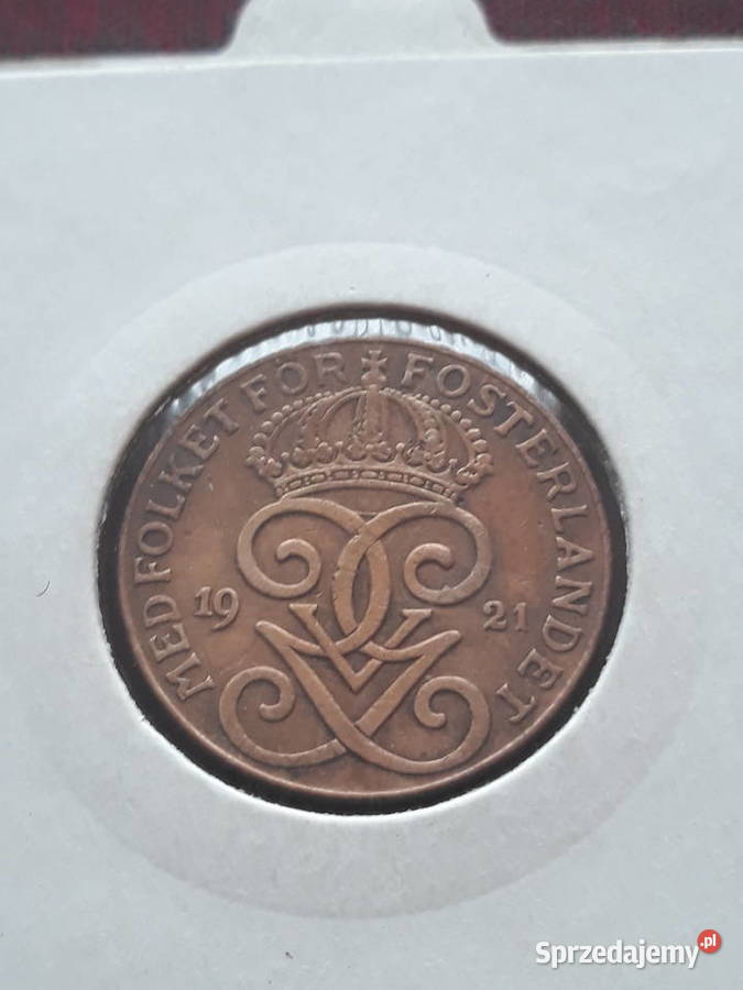 2 Ore Szwecja 1921 r Śliczne Konin