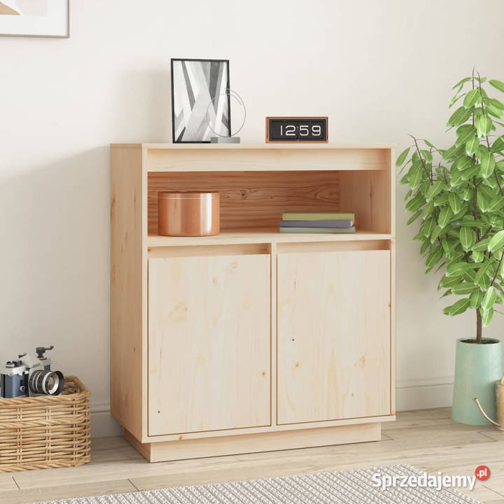 Szafka 70x34x80 lite drewno sosnowe WM814384 Pozostałe Warszawa