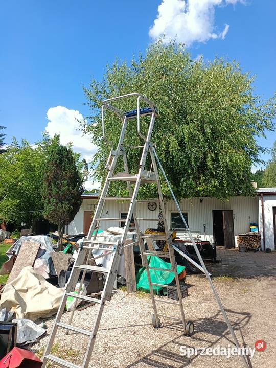 Drabina Aluminiowa Podest roboczy Rusztowanie łódzkie Pabianice