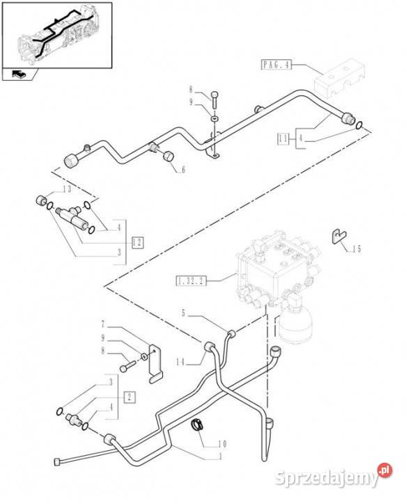 Holland T6090 Rurka 87519188 wielkopolskie Jastrzębniki sprzedam