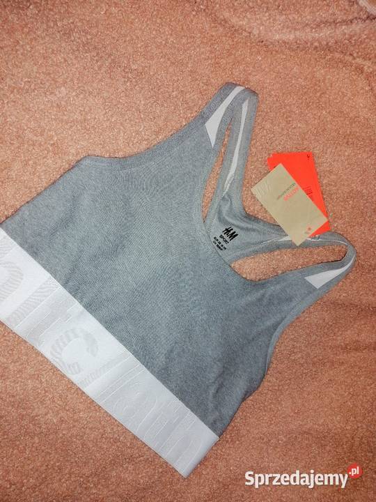 HM SPORT szary stanik biustonosz top sportowy Leszno