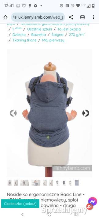 Nosidelko Lennylamb z kapturem 5 rzeczy