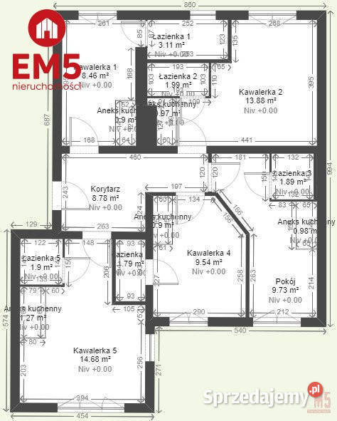 Ogłoszenie mieszkanie Białystok Wiejska 80m2 5 Piętro 2