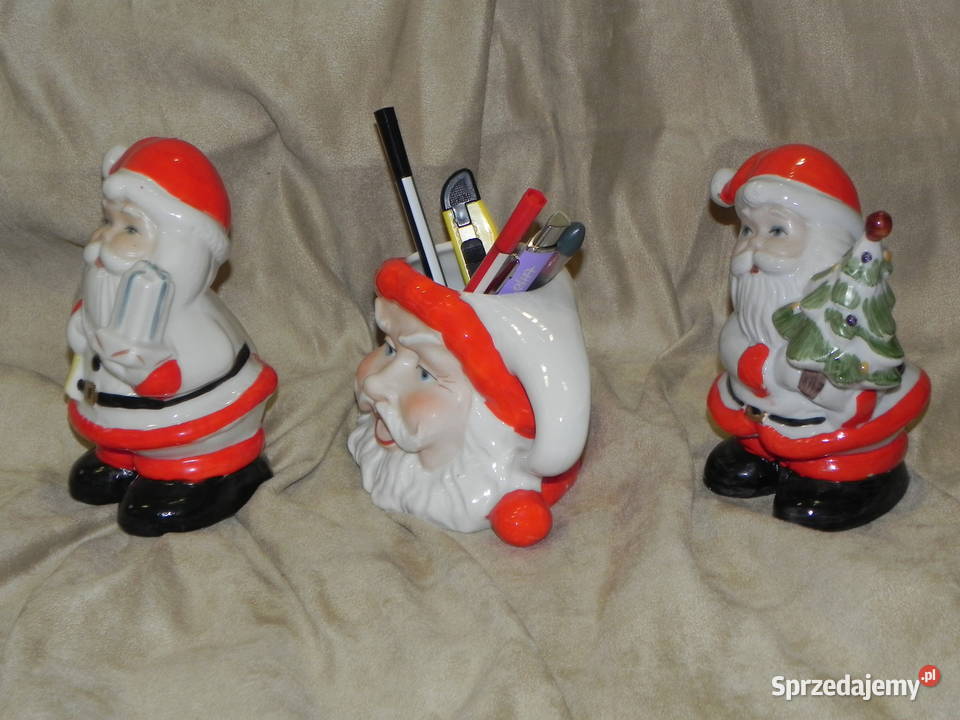 Porcelana na święta Mikołaj Śnieżynka ozdoba Środa Wielkopolska sprzedam