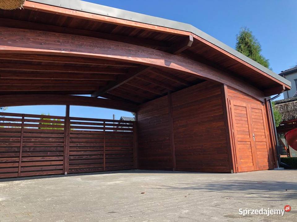 Wiata garażowa ITALIA 9M BSH Architektura ogrodowa Łącko