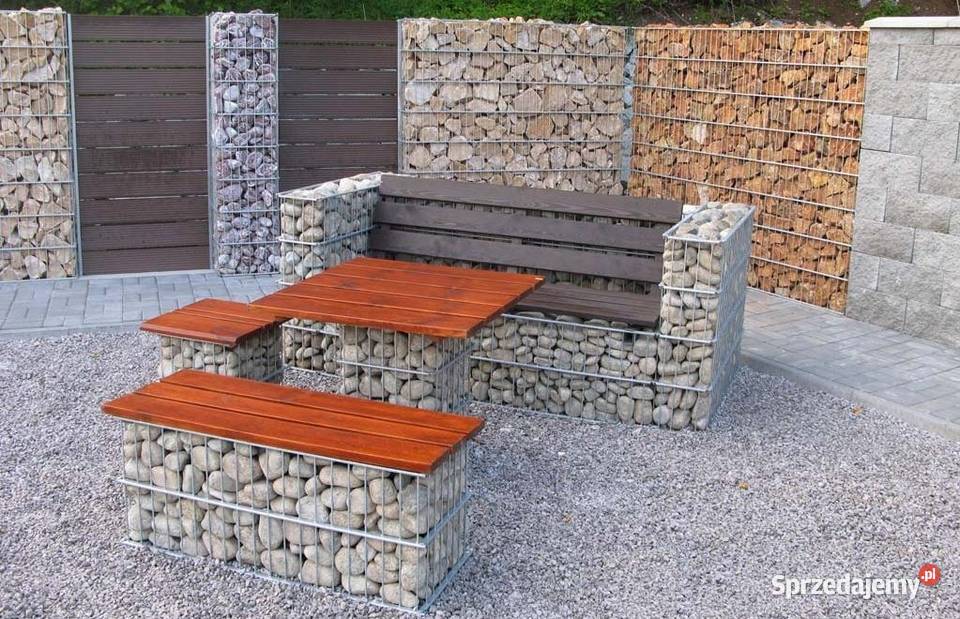 Meble ogrodowe kanapa do ogrodu gabion gabiony Toruń sprzedam