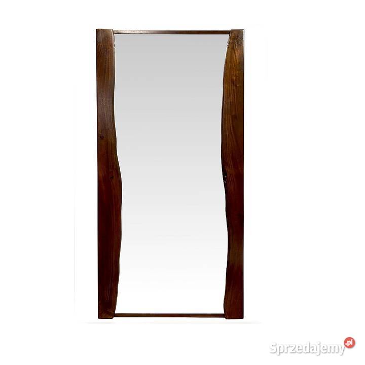 Drewniane duże lustro 180x90 brązowe Lublin