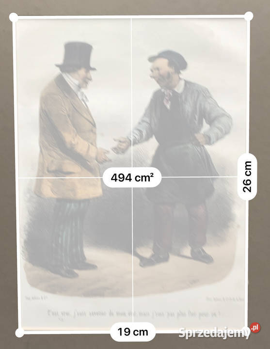 Oryginalna Francuska Litografia XIX w Szewc sprzedam