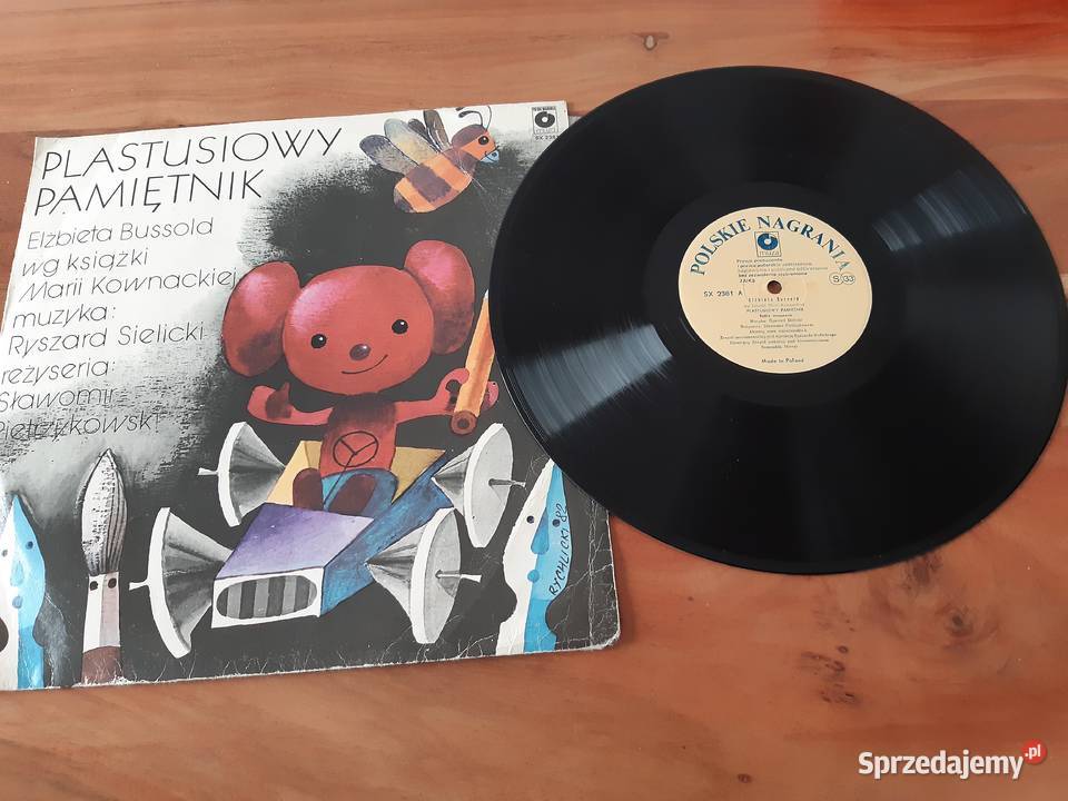 Plastusiowy pamiętnik winyl płyta winylowa sprzedam