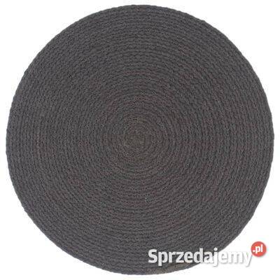 vidaXL Maty na stół 6 gładkie ciemnoszare 38