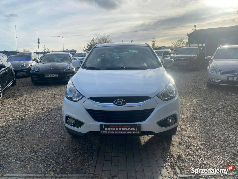 Hyundai ix35 20i 163 pół skóry xenon klimatronik biały