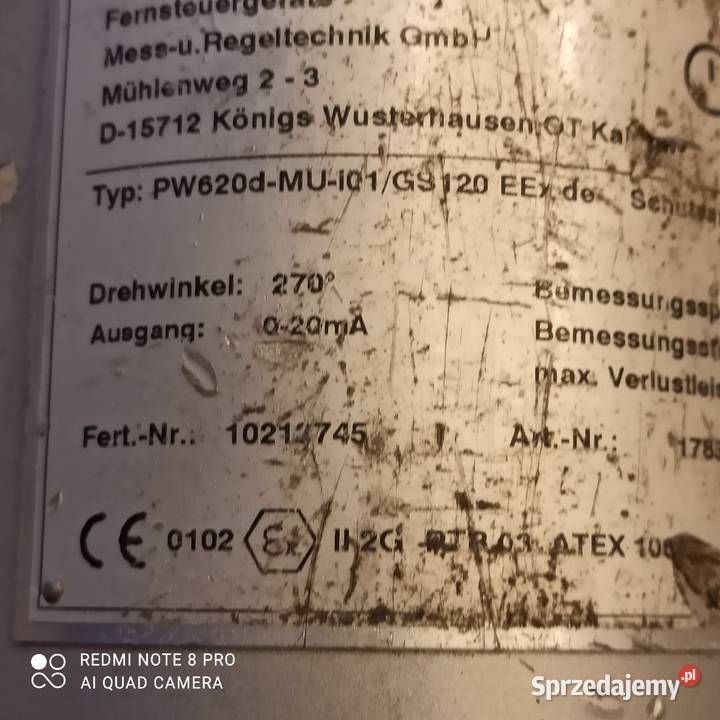 Przetwornik kąta obrotowego G015PW620 Pozostałe Nowy Tomyśl sprzedam