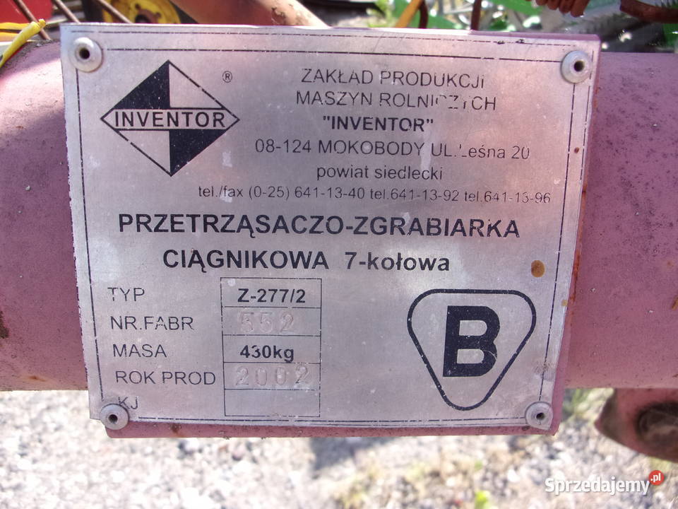 Przetrząsaczo zgrabiarka 7gwiazdow Z2772 nieuszkodzony łódzkie Opoczno sprzedam