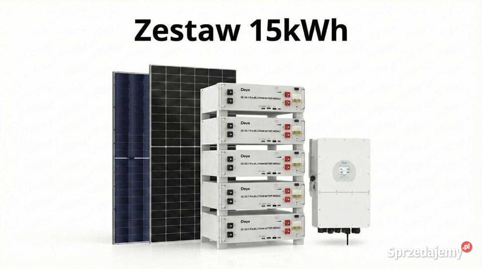 Zestaw budżetowy 15kWh HV panele inwerter 3 fazy małopolskie sprzedam