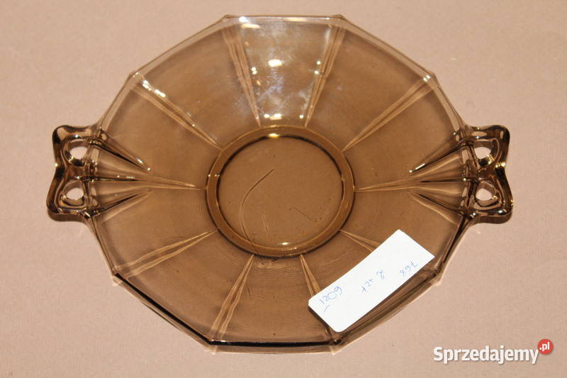 Dwie szklane patery 768 FiaF Porcelana i szkło Szczecin