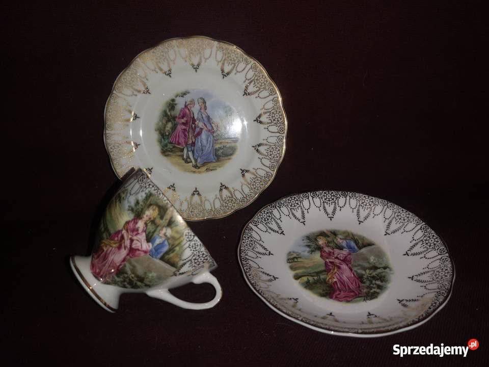 Filiżanka z talerzykiem deserowym COBRIGE Porcelana i szkło Gdańsk