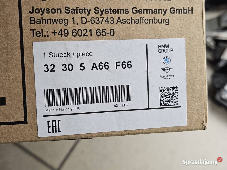 BMW PODUSZKA POWIETRZNA KIEROWCY MPAKIET UŻYWANA Jatne sprzedam