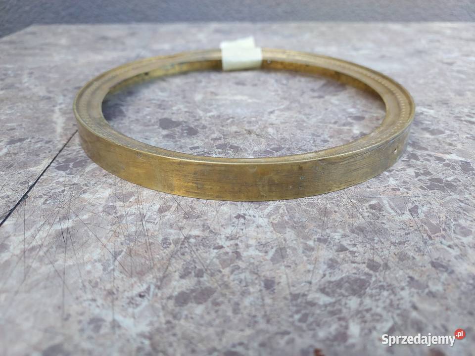 118 Mosiężna ramka tarczy starego zegara 153mm Tczew