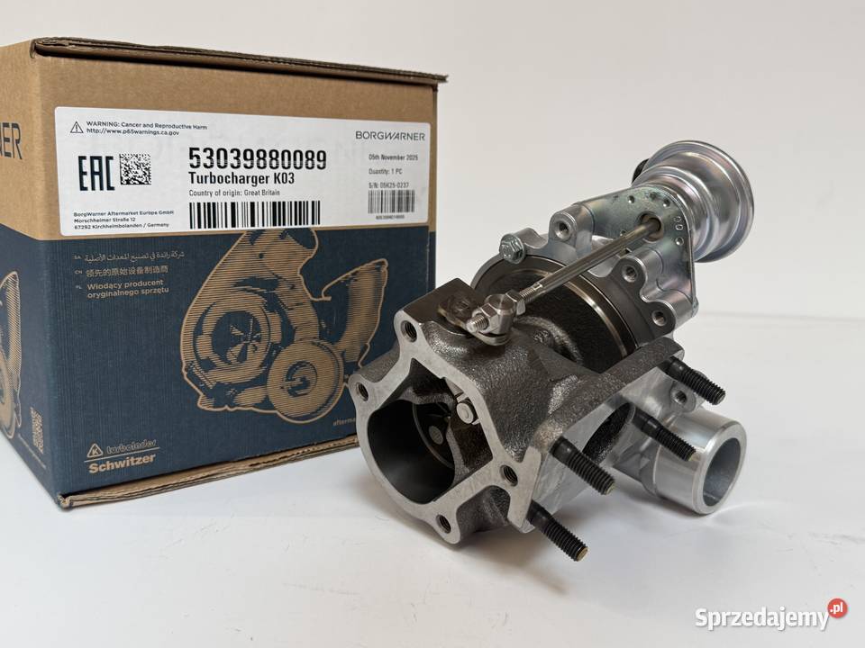 Turbosprężarka BorgWarner KKK Siedlce