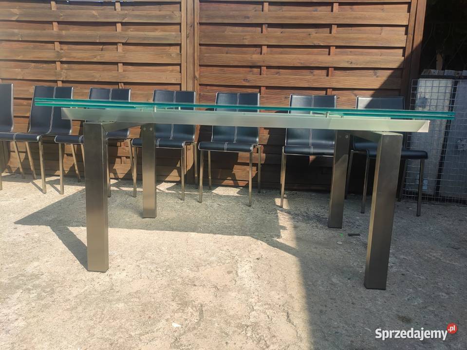 Stół PEDRALI Magic rozkładany szklany stal Warszawa