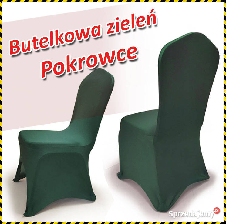 Zielone Pokrowce na krzesła - Elastyczne