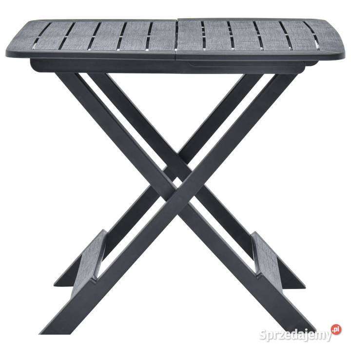 Składany stolik ogrodowy antracytowy 79x72x70 mazowieckie Warszawa