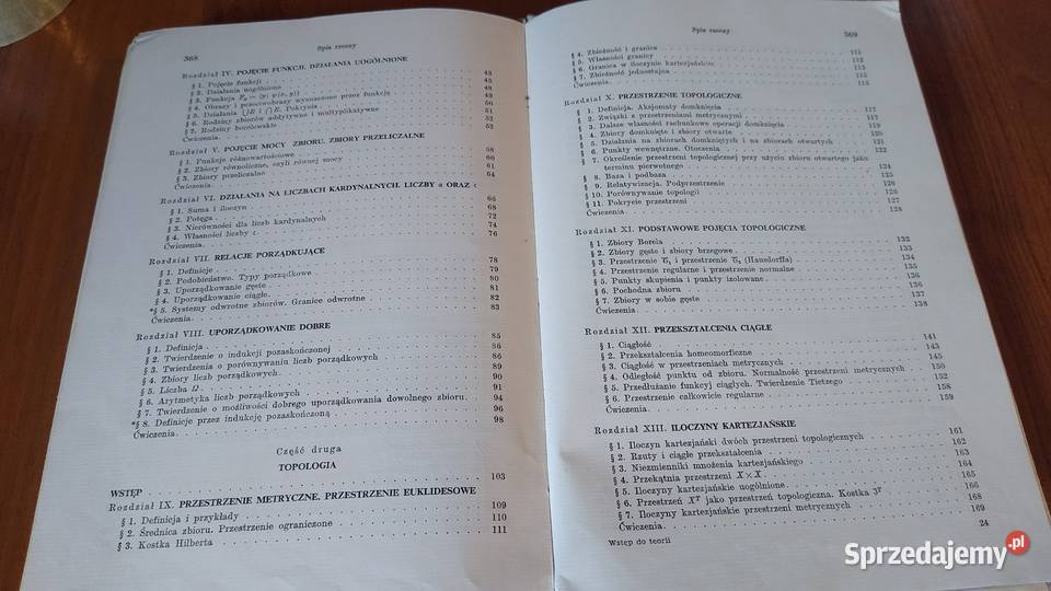 Wstęp do teorii mnogości i topologii Kazimierz Książki naukowe i popularnonaukowe Gdańsk