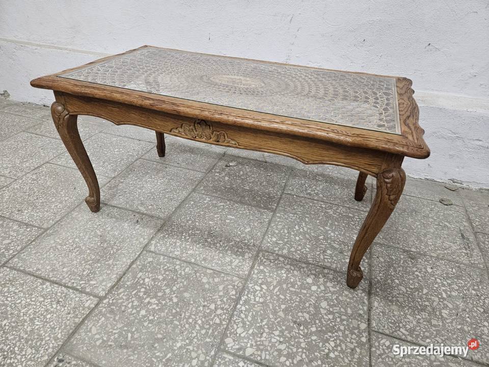 Ludwikowski stolik kawowy z rafią Nowy Sącz