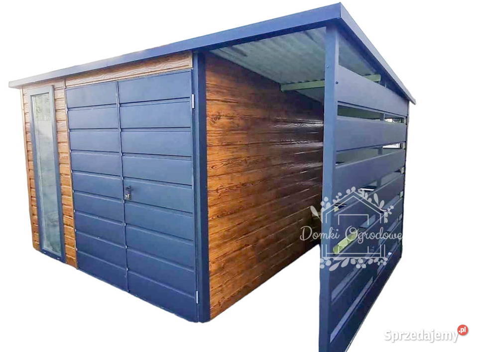 Schowek Domek Ogrodowy 3x25m wiata 1m DACH Nowy Dwór Mazowiecki