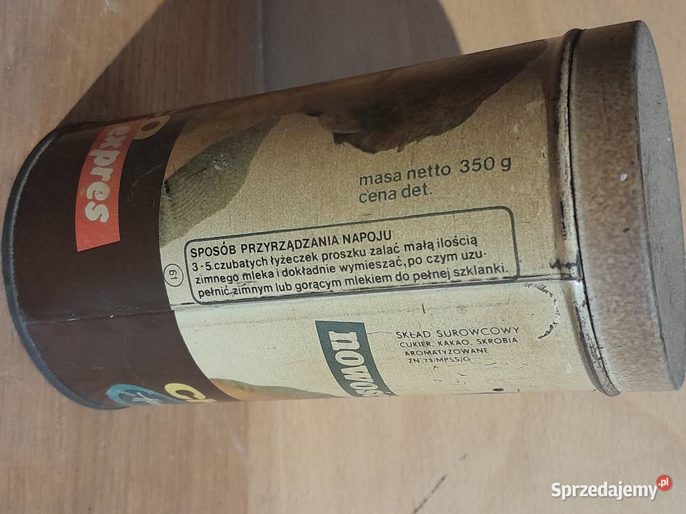 Stara puszka z kakao Choco Expres Hanka zabytek Pozostałe Dąbrowa Górnicza