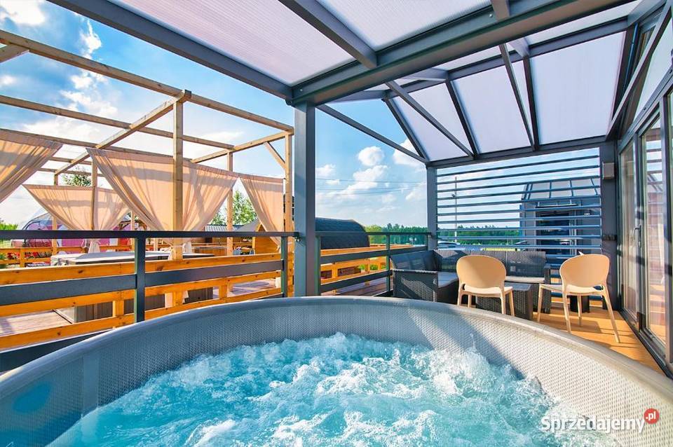 Domek na wynajem z prywatnym jacuzzi rekreacyjny Zator