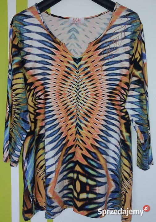 XL48 Wygodna bluzka w idealnym stanie San Setto Rozmiar 48 Gliwice sprzedam