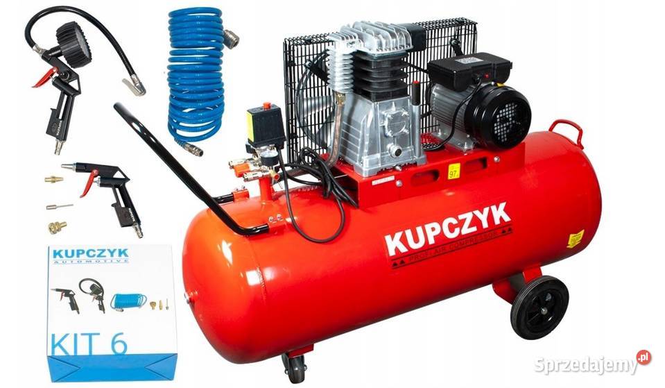 Kompresor tłokowy KK 400150 Kupczyk zestaw KIT6 Motoryzacja mazowieckie Warka