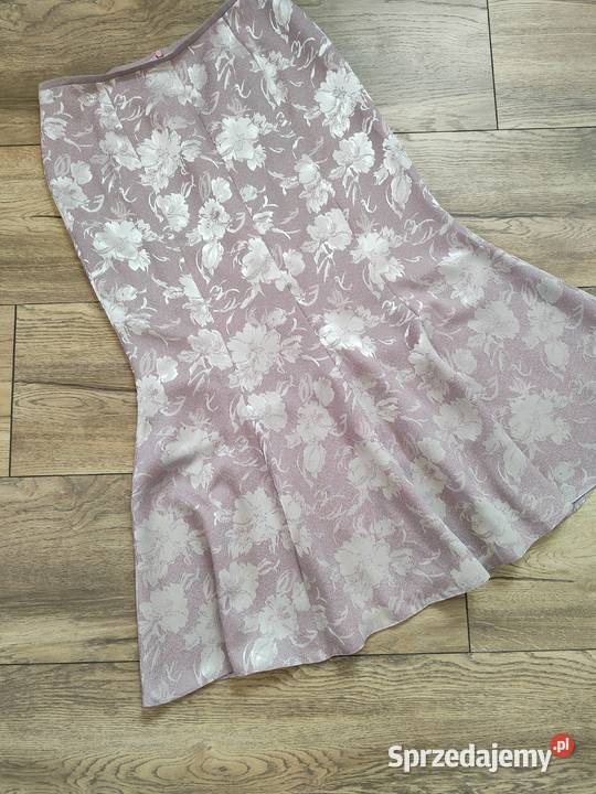 Piękna elegancka długa spódnica w kwiaty Maxi Jasło