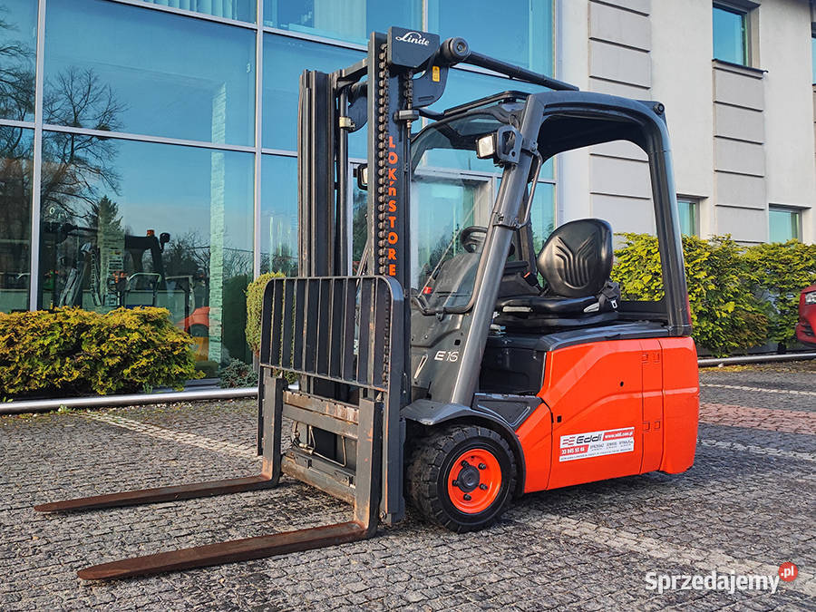 Wózek widłowy elektryczny Linde E16C 16 t duplex Linde Kęty